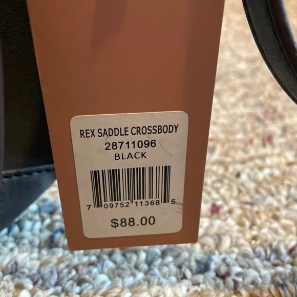 Franco Sarto Bags Franco Sarto Rex Saddle Crossbody In Black Nwt